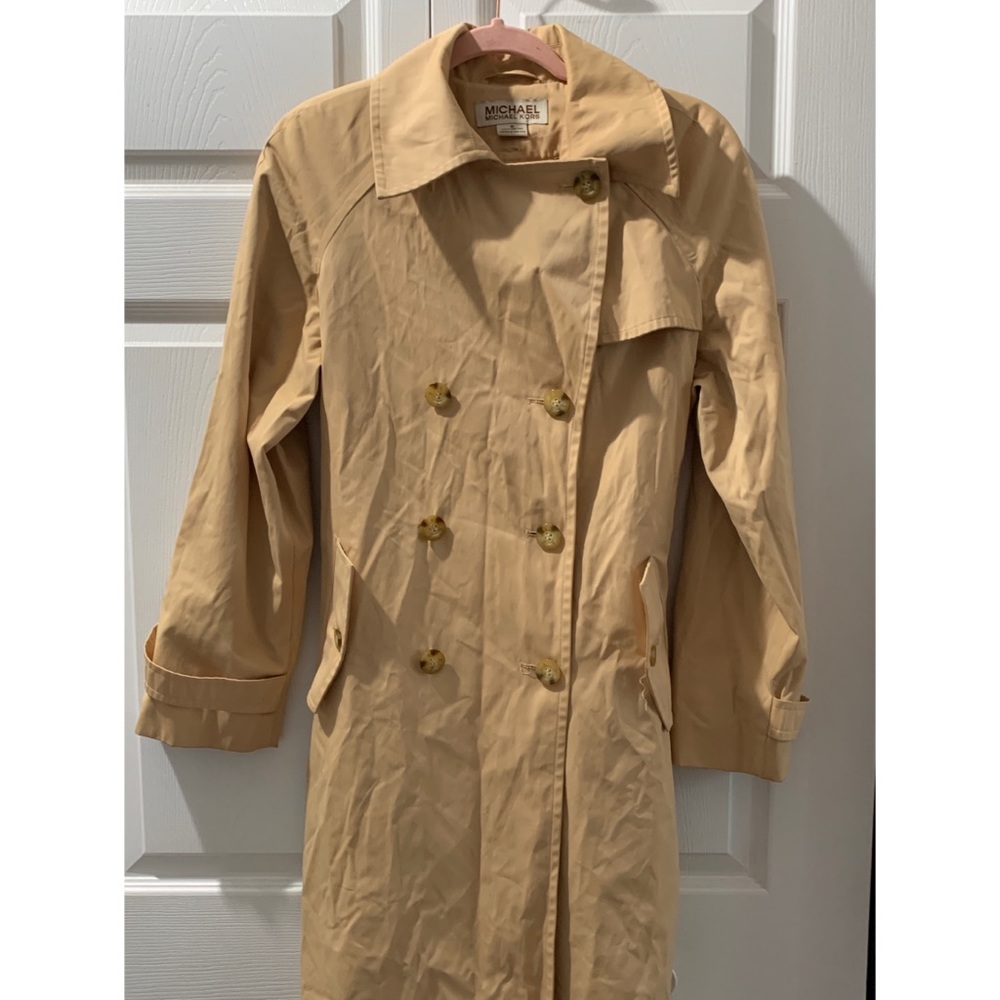 MICHAEL MICHAEL KORS Khaki Trench Coat - M